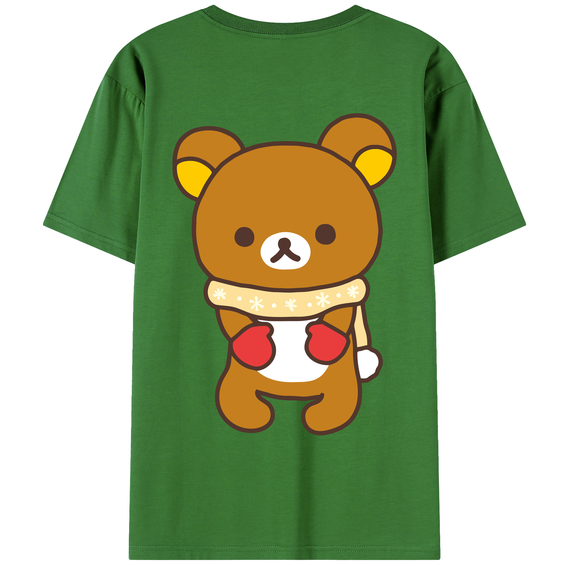 （画像用） リラックマ リラックマ キイロイトリ Rilakkuma Korilakkuma Kiiroitori レディース半袖Tシャツ(バックプリント)